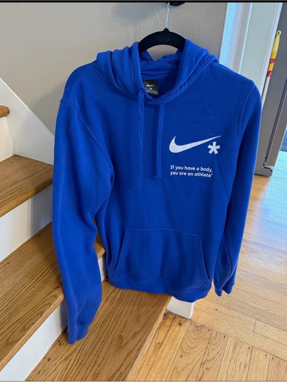 Nike Special Edition Varsity Blue “If You Have a Body” Hoodie Men’s Small NWOT
